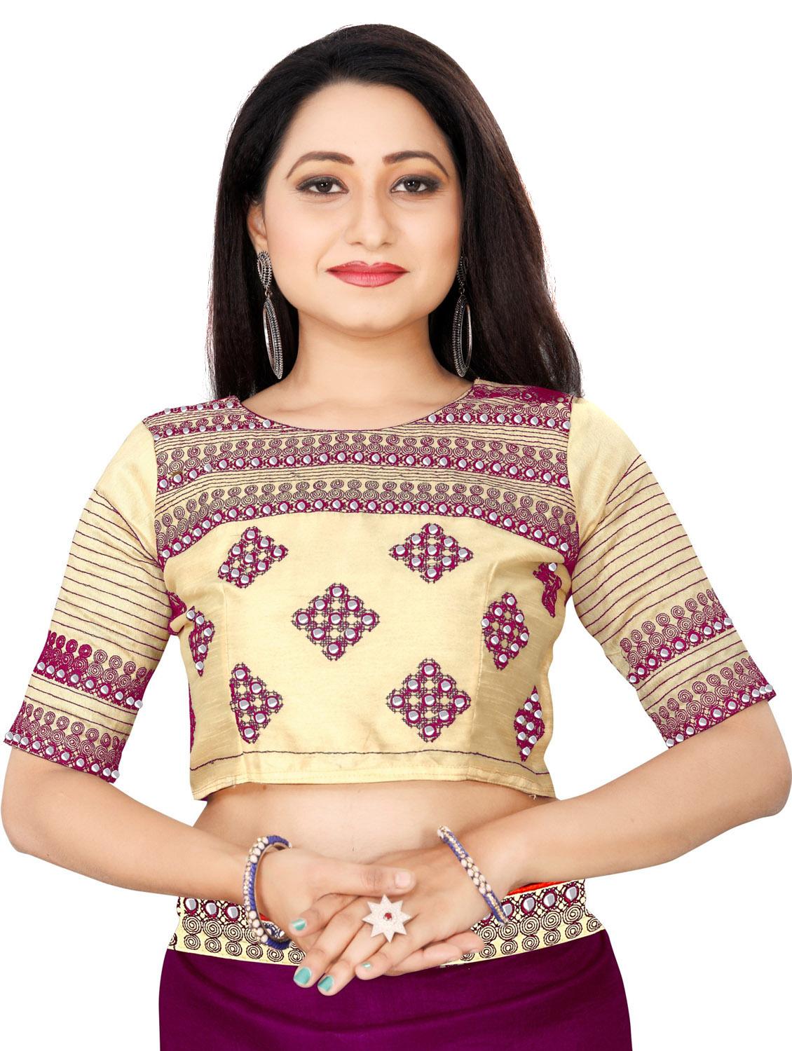 women's self design purple colored saree with blouse - 19539873 - Standard Image - 2