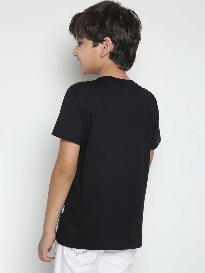 boys round neck chest print t-shirt  - 19555017 -  Standard Image - 2