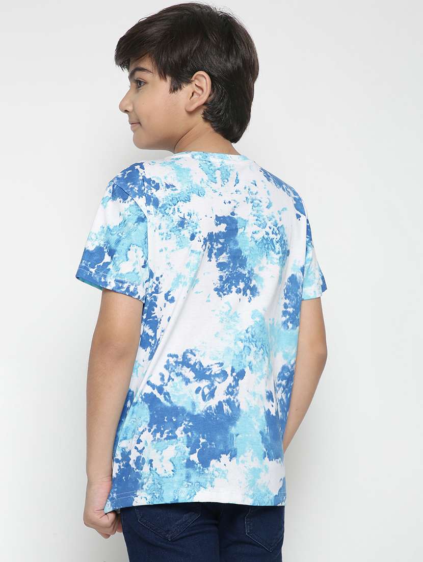boys round neck tie dyed t-shirt  - 19555027 -  Standard Image - 2