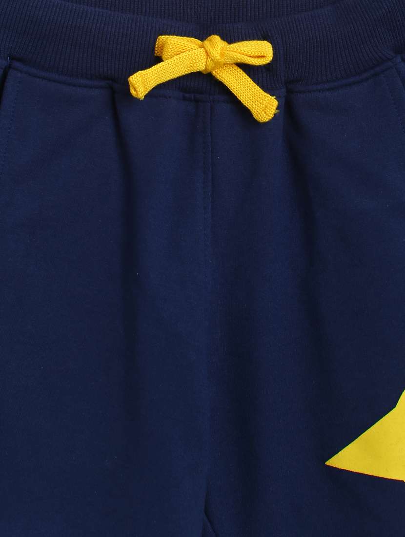 blue cotton blend three fourth - 19555037 -  Standard Image - 2