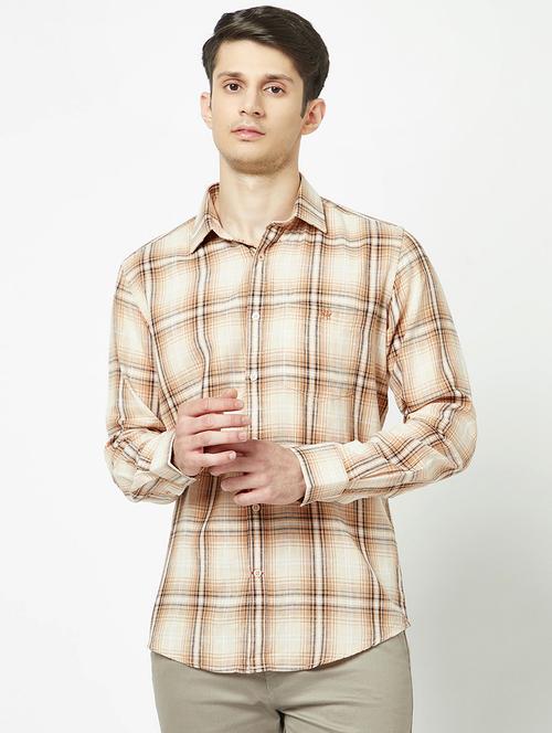 mens checks casual shirt - 19555110 - Standard Image - 0