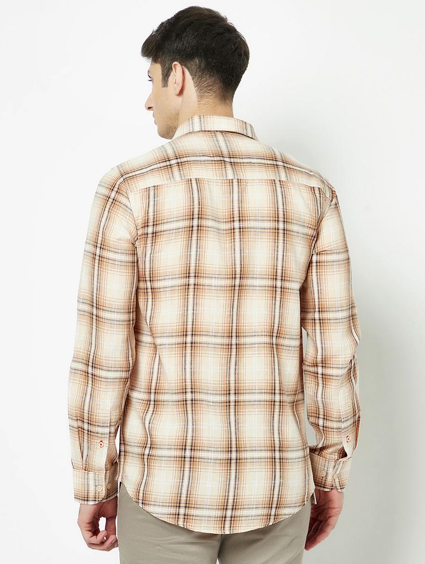 mens checks casual shirt - 19555110 - Standard Image - 2