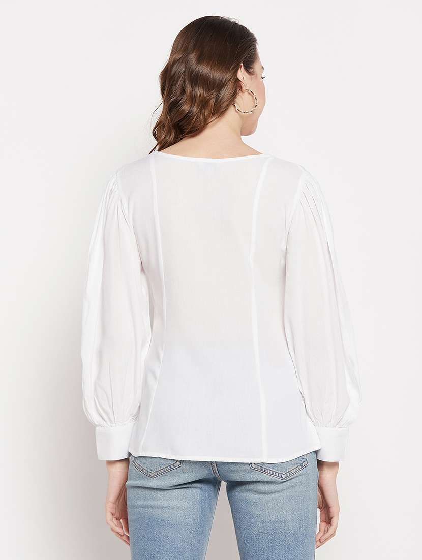 women's straight square neck top - 19559508 - Standard Image - 2