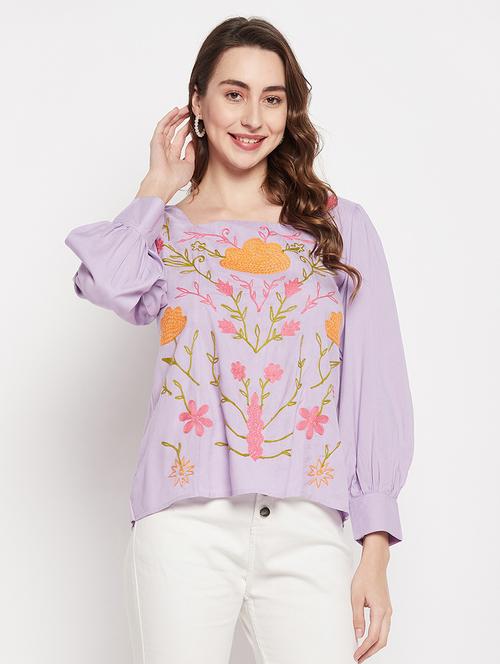 women's a line square neck top - 19559509 - Standard Image - 0