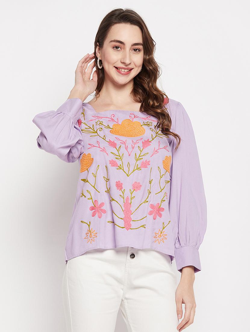 women's a line square neck top - 19559509 - Zoom Image - 0