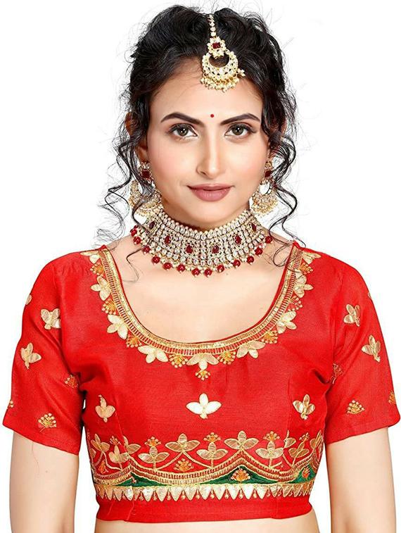 striped leheriya printed saree with blouse - 19561644 - Standard Image - 2