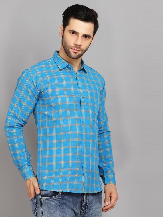 mens checks casual shirt - 19564649 - Standard Image - 2