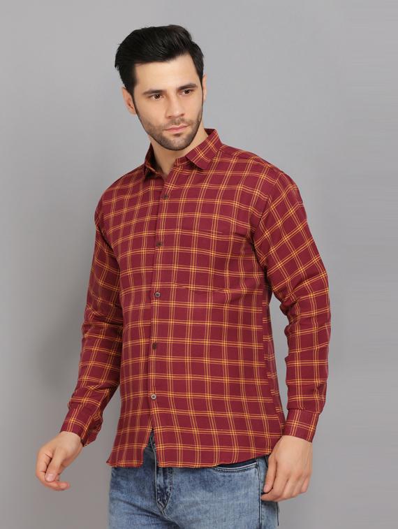 mens checks casual shirt - 19564653 - Standard Image - 2