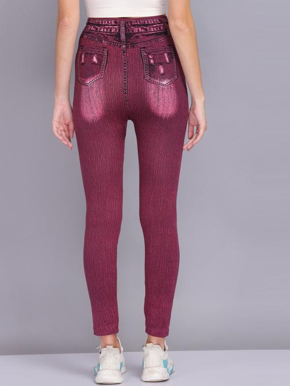 purple lycra jeggings - 19565878 - Standard Image - 2