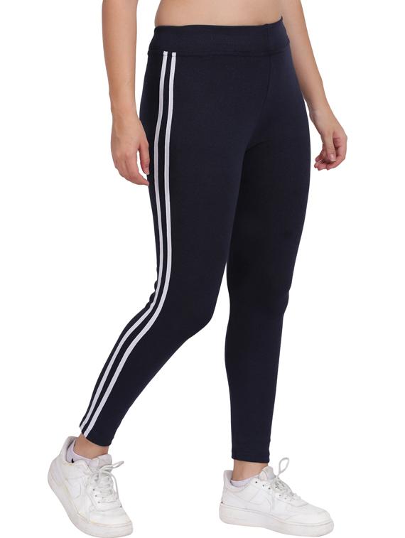 dark blue cotton blend jeggings - 19565885 - Standard Image - 2