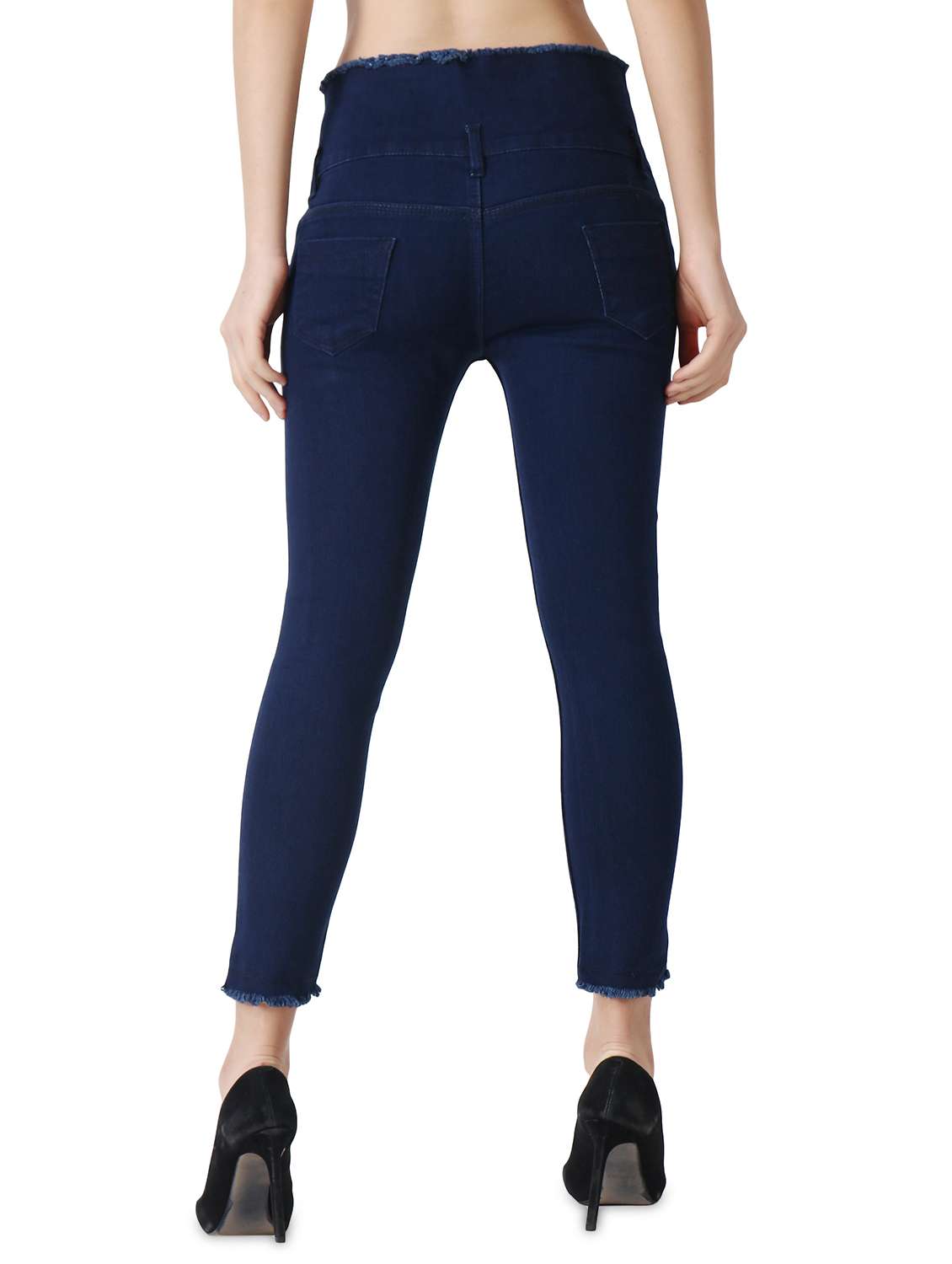 navy blue denim jean - 19566719 -  Standard Image - 2