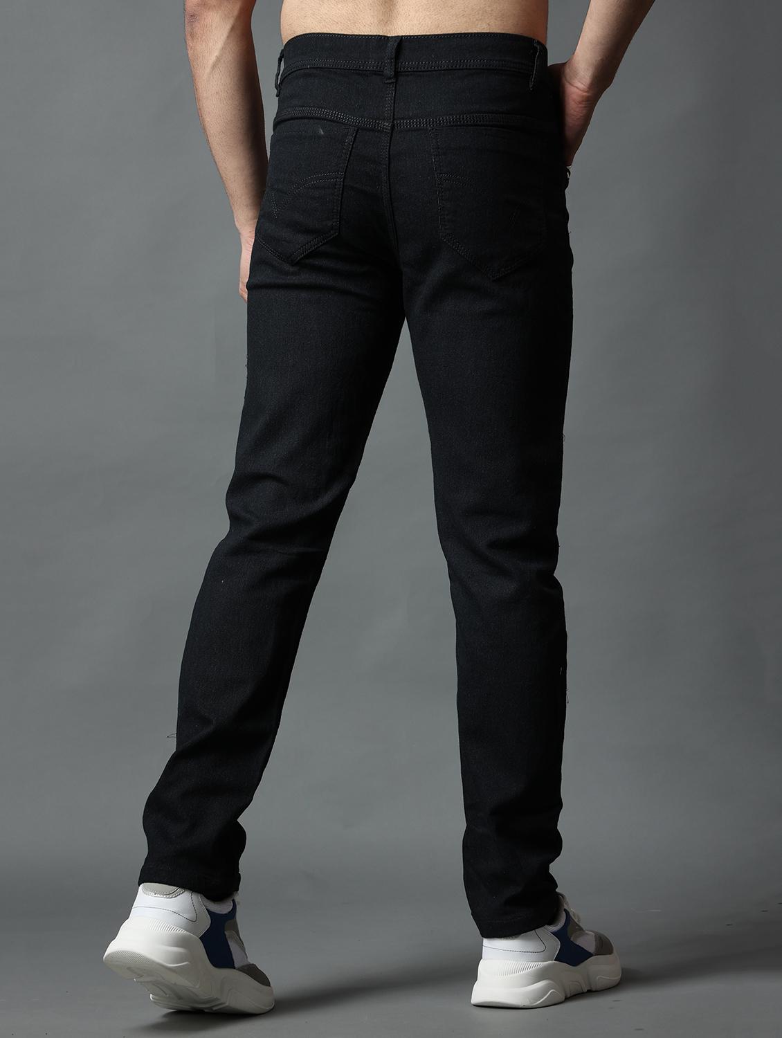 mens relaxed fit plain jeans - 19566720 - Standard Image - 2