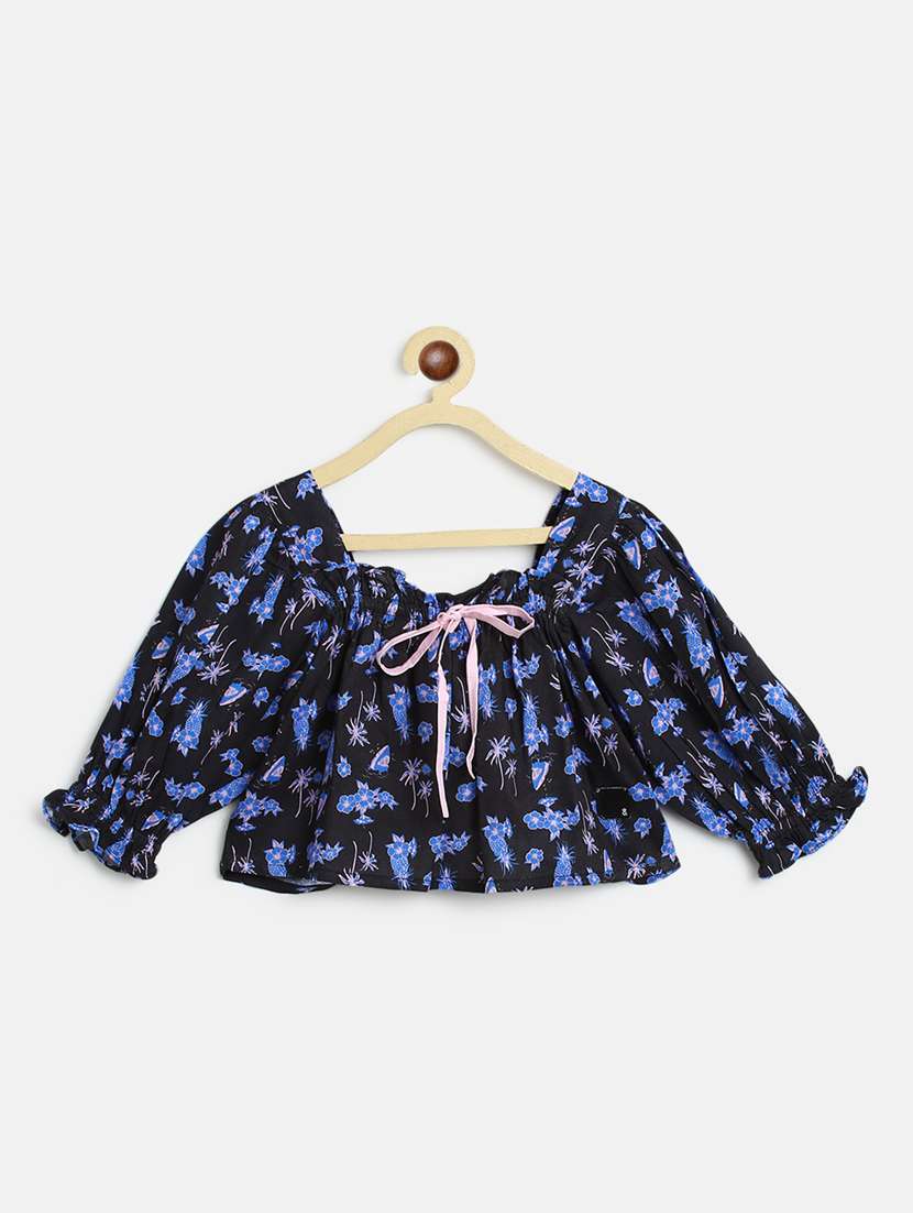 girls square neck top