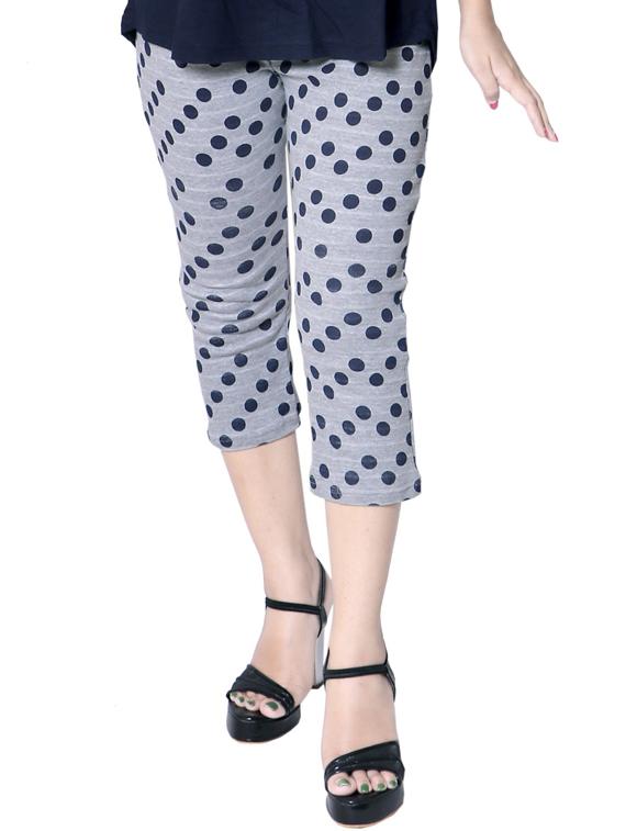 cotton multicolor dot print capri - 19566828 - Standard Image - 2