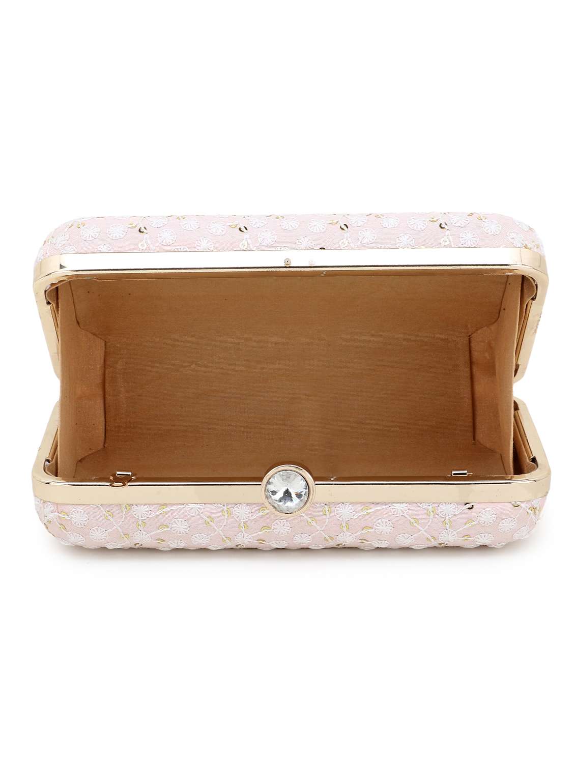 pink faux silk box clutch - 19567057 -  Standard Image - 2