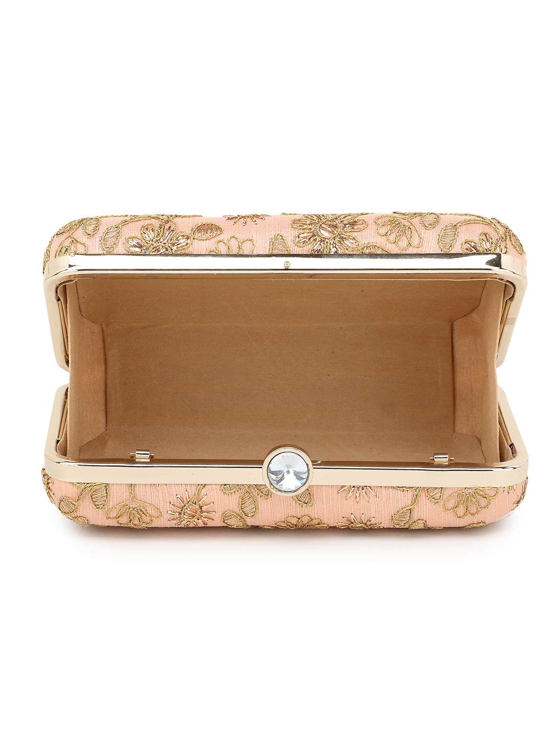 pink faux silk box clutch - 19567058 -  Standard Image - 2