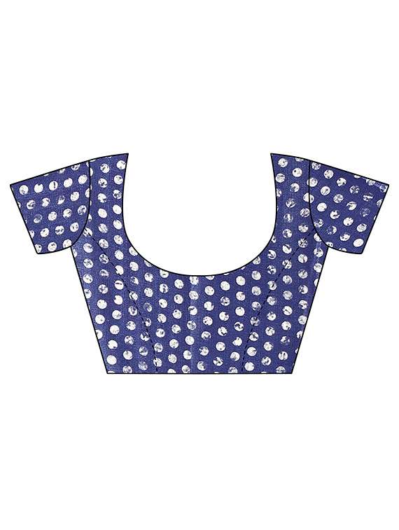 dark blue self design woven saree - 19567329 -  Standard Image - 2