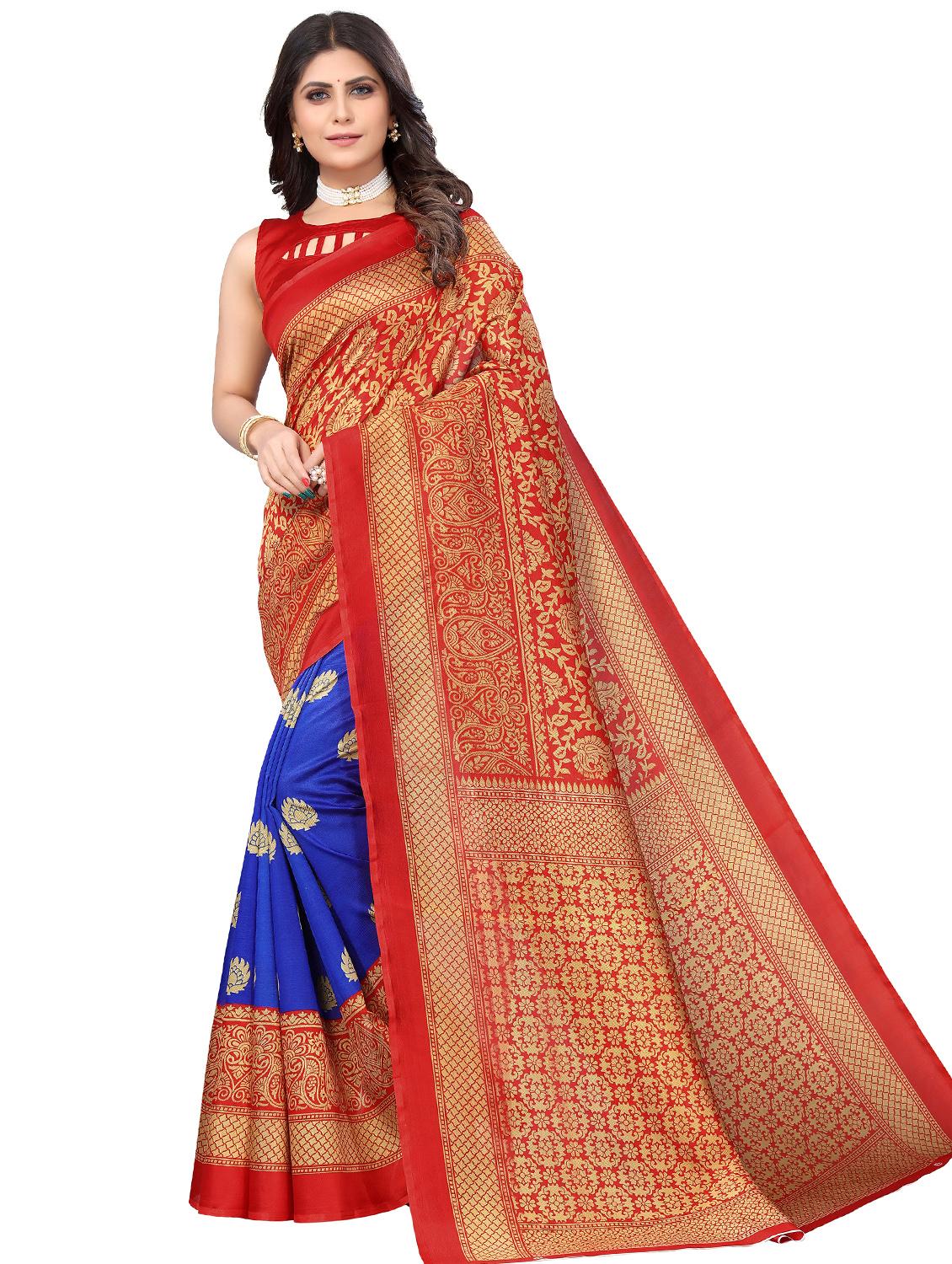 pack of 3 combo saree with blouse - 19567419 - Standard Image - 2