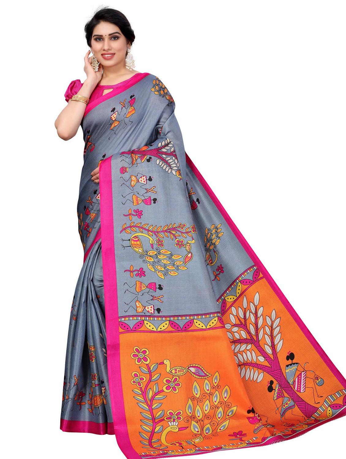 pack of 3 combo saree with blouse - 19567460 - Standard Image - 2