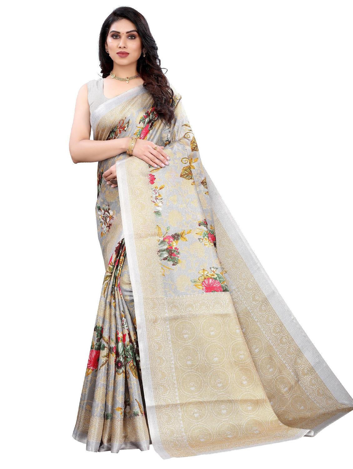 pack of 3 combo saree with blouse - 19567471 - Standard Image - 2