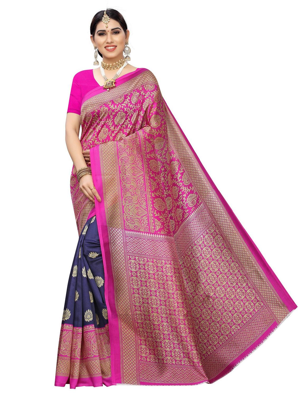 pack of 3 combo saree with blouse - 19567533 - Standard Image - 2