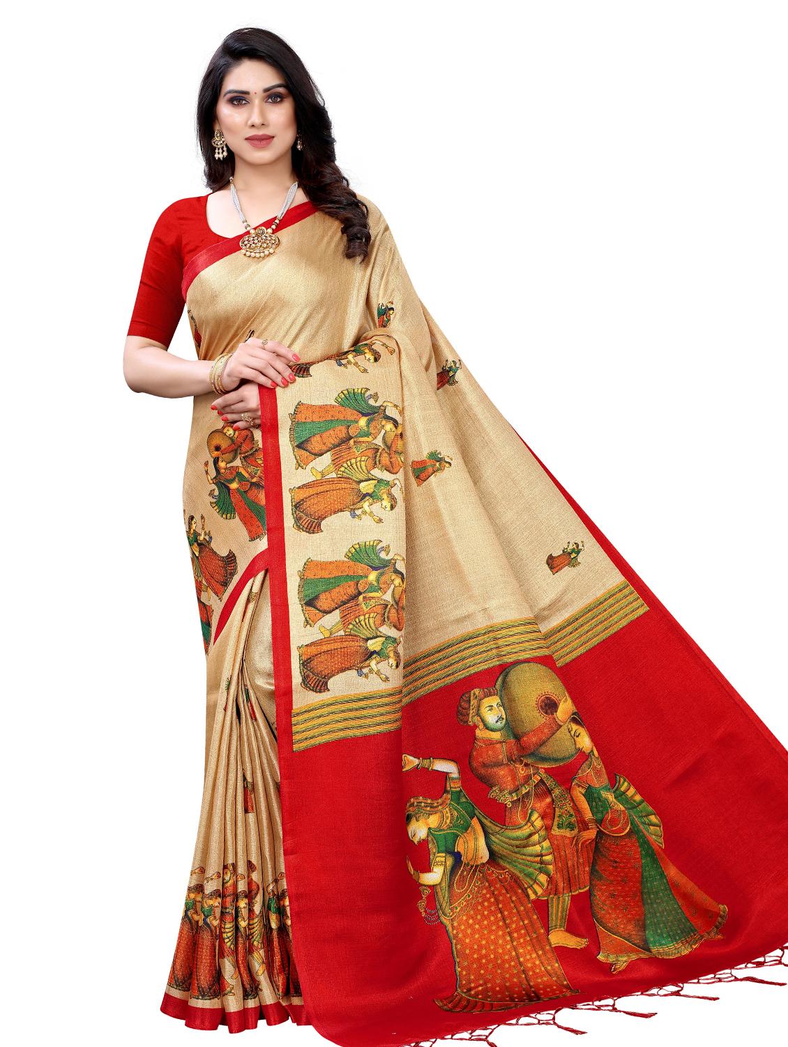 pack of 3 combo saree with blouse - 19567583 - Standard Image - 2