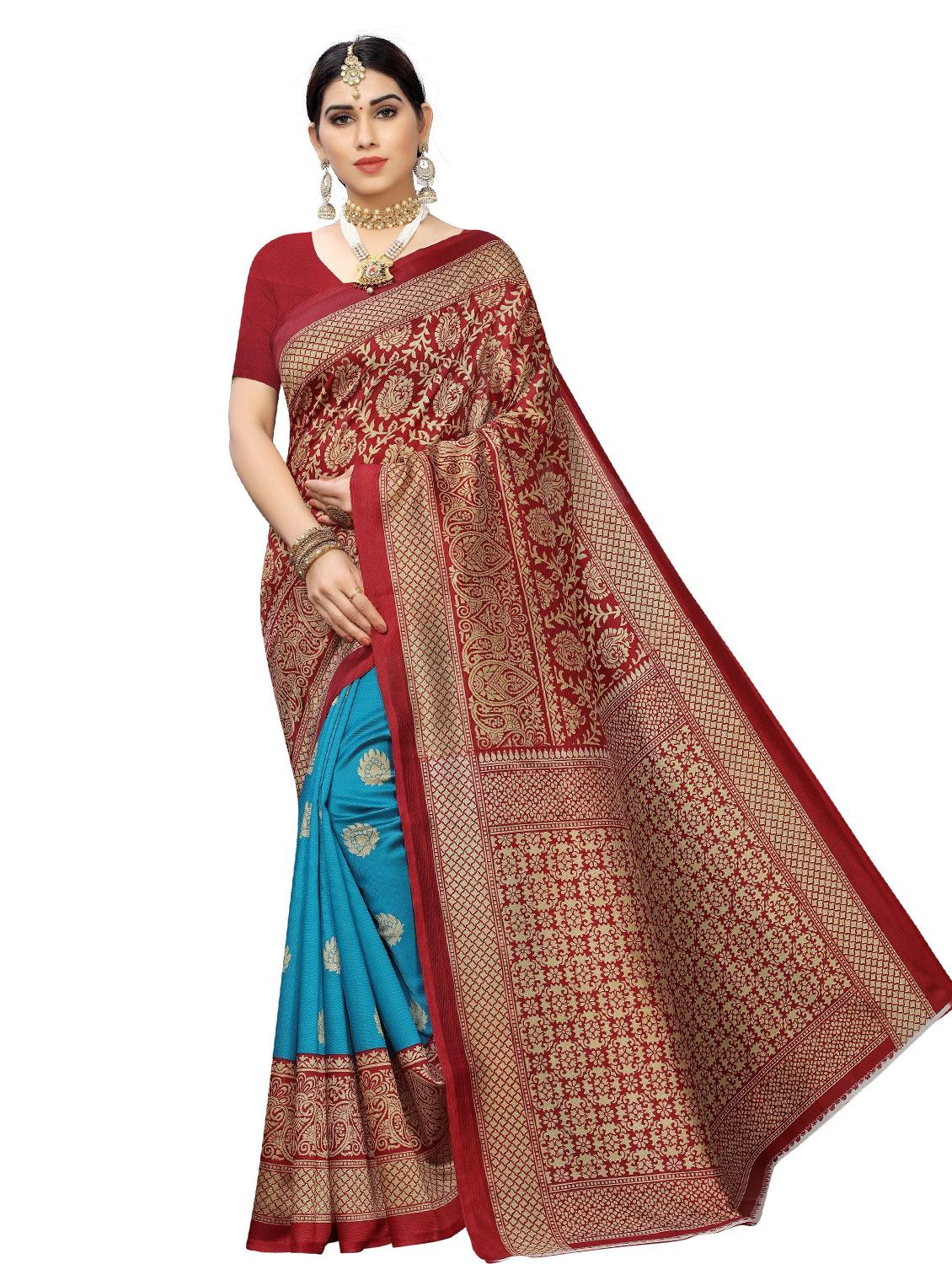 pack of 3 combo saree with blouse - 19567592 - Standard Image - 2