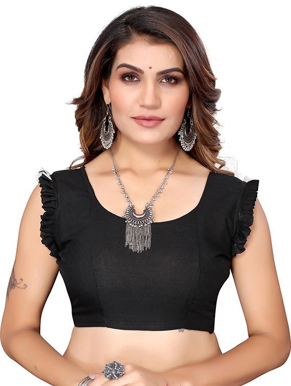 self design printed saree with blouse - 19567696 - Standard Image - 2