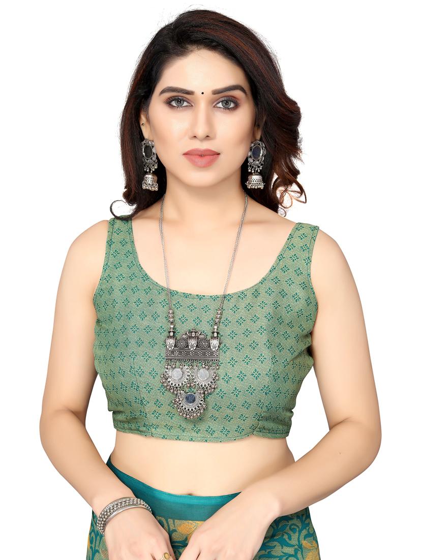 florals printed saree with blouse - 19567786 - Standard Image - 2