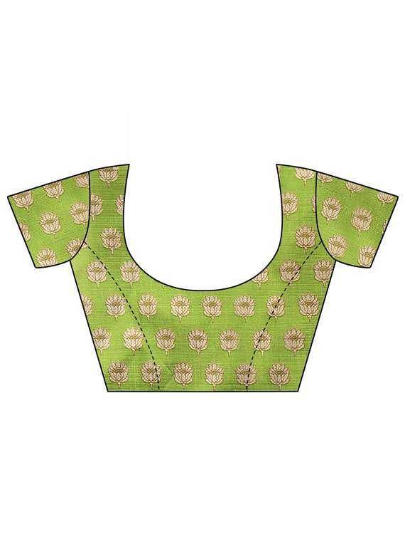 contrast bordered printed saree - 19567955 - Standard Image - 2