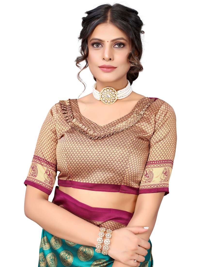 venkatagiri printed saree with blouse - 19568105 -  Standard Image - 2