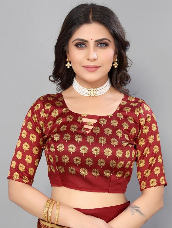 red art silk mysore saree with blouse - 19568922 - Standard Image - 2