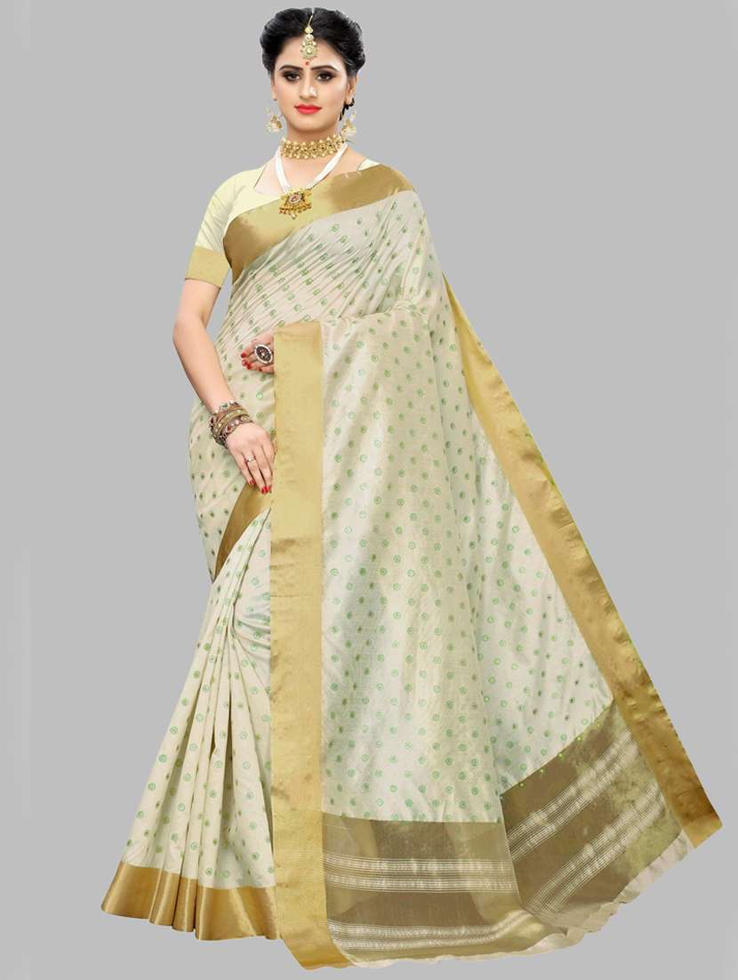 zari work kasavu saree with blouse