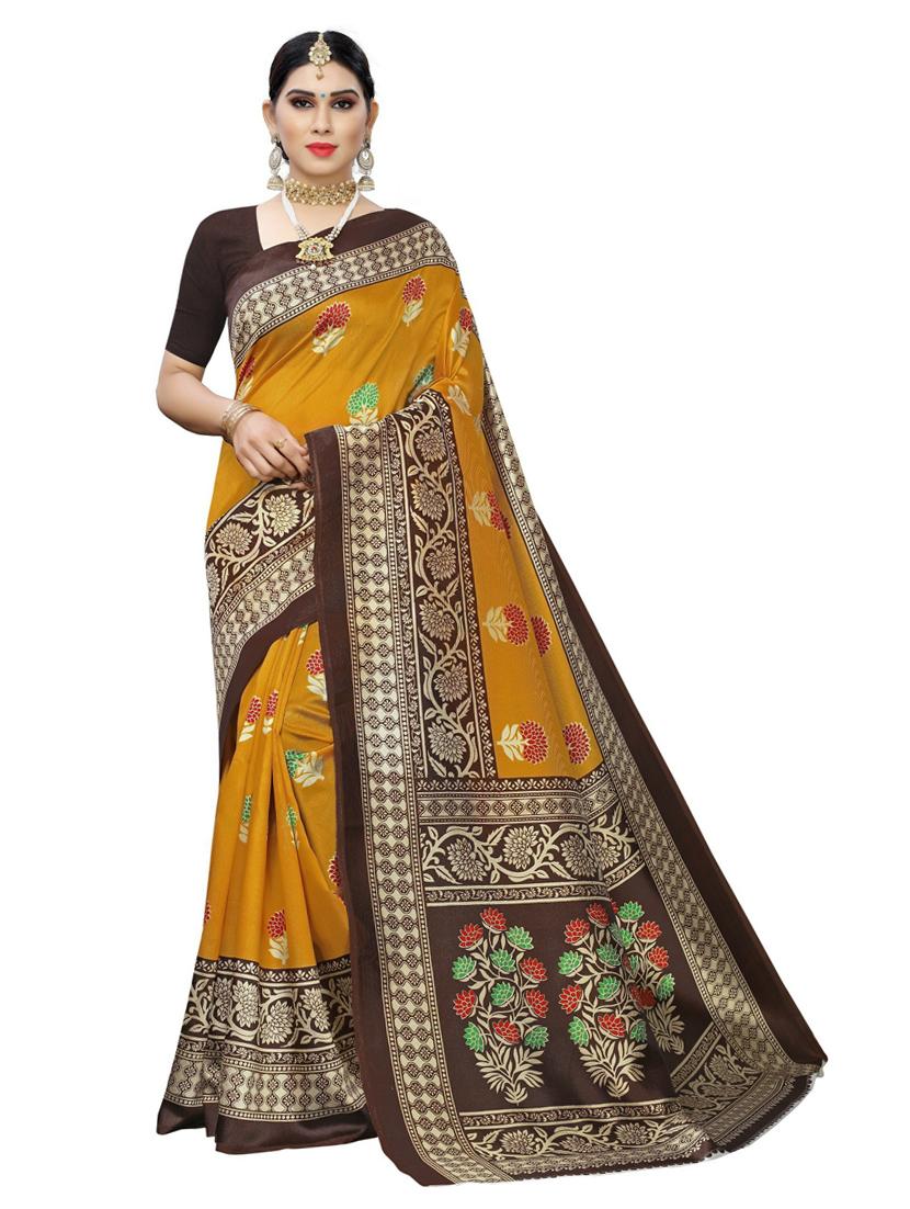 pack off 3 printed sarees - 19571305 - Standard Image - 2