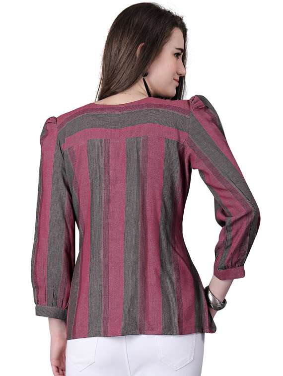 women's straight round neck top - 19572395 -  Standard Image - 2