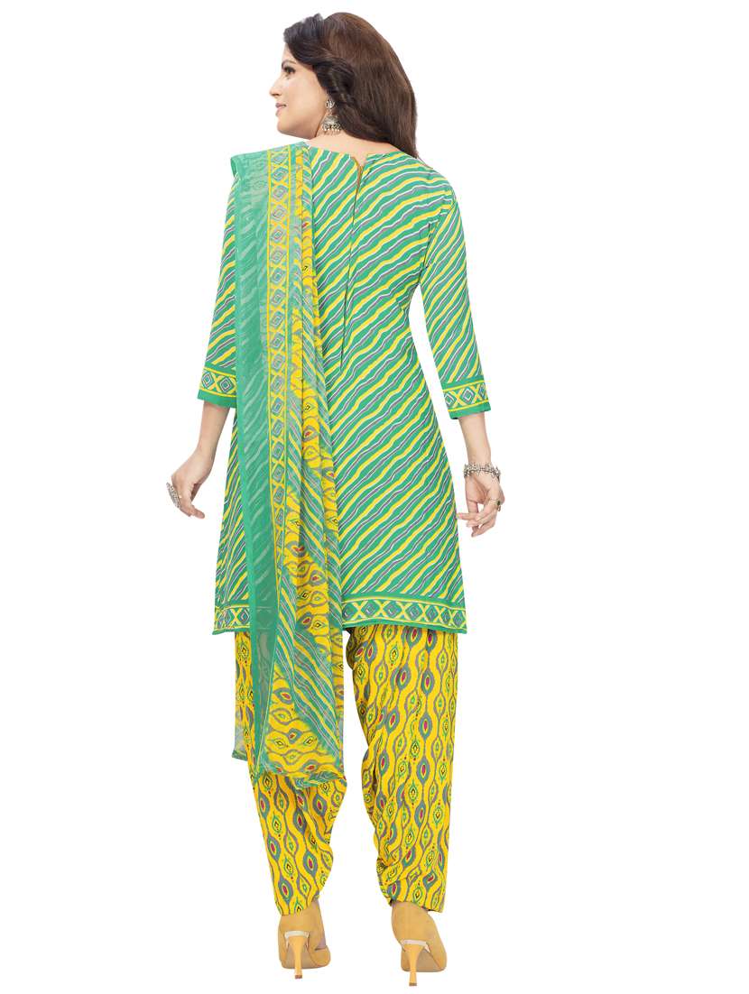 printed unstitched patiyala suit set - 19578034 -  Standard Image - 2