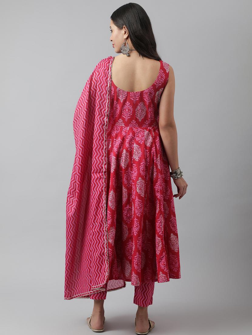 round neck kurta pant set - 19578448 - Standard Image - 2
