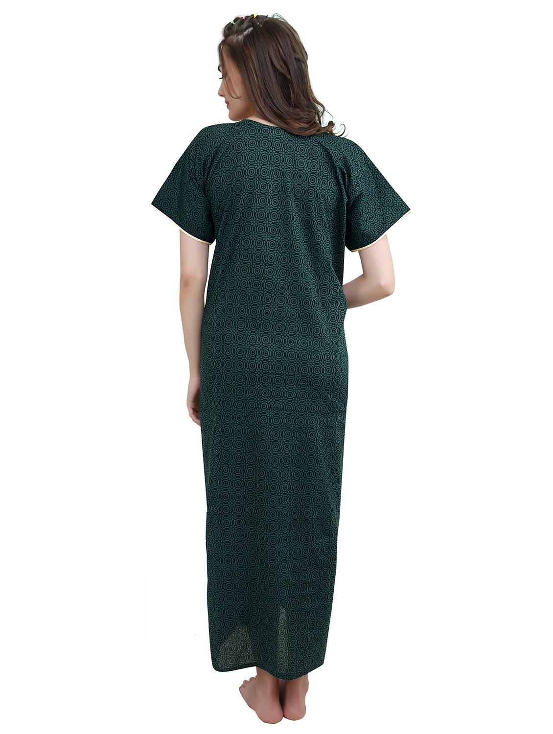 embroidered yolk printed sleepshirts & nighty - 19578469 - Standard Image - 2