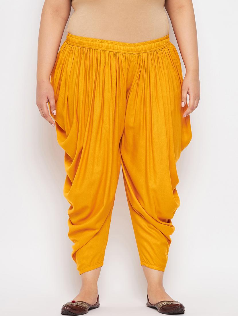 yellow rayon dhoti salwar salwars - 19578496 - Zoom Image - 0