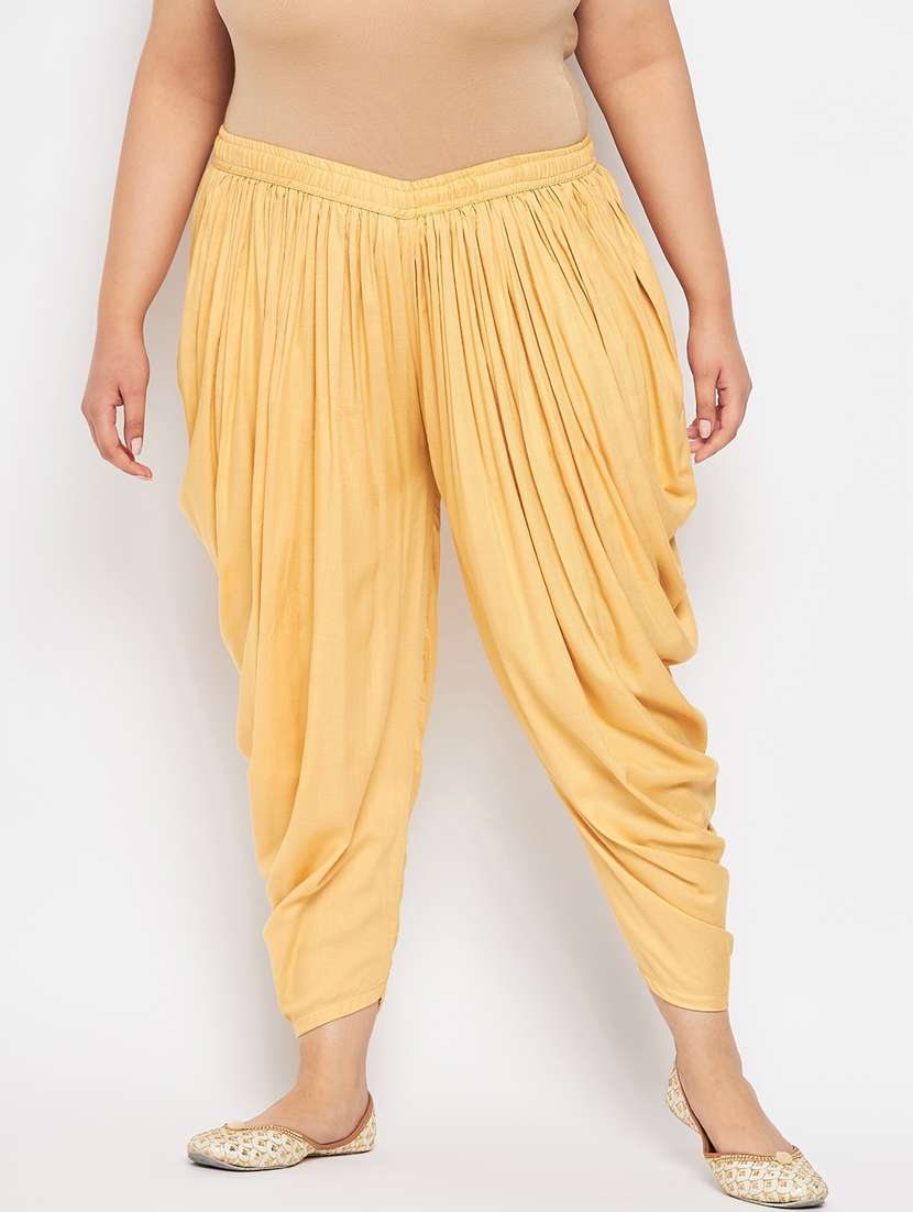 beige rayon dhoti salwar salwars