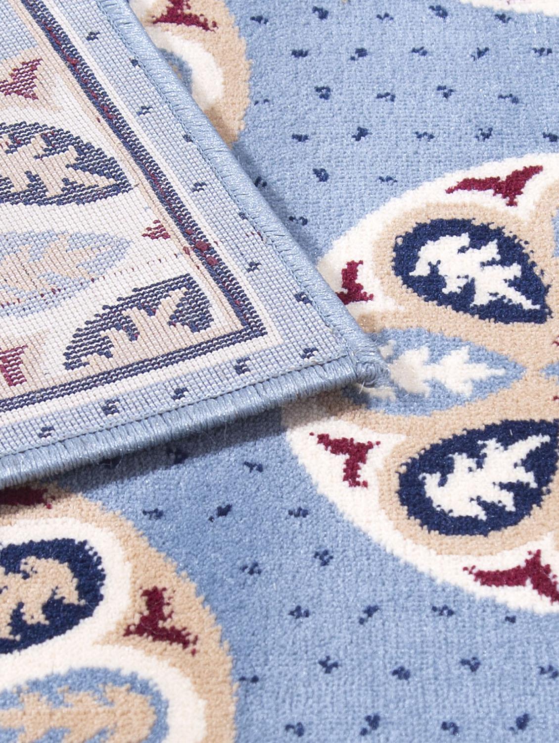 carpet galore super soft polyester blend contemporary design anti slip kitchen/bedside runner(blue,50x150 cm) - 19578623 - Standard Image - 2