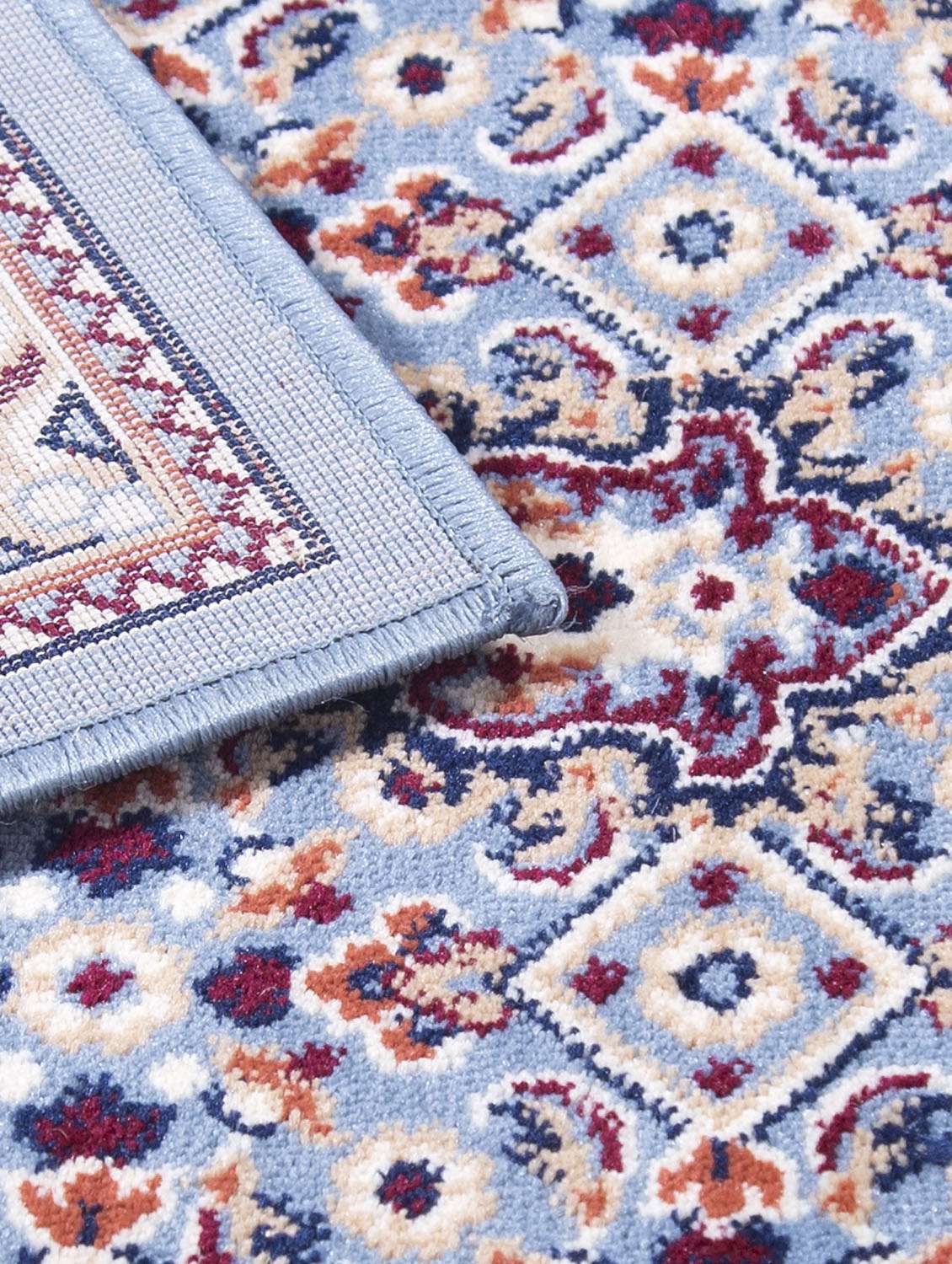 carpet galore super soft polyester blend galaxy design  anti slip kitchen/bedside runner(blue,50x150 cm) - 19578631 -  Standard Image - 2