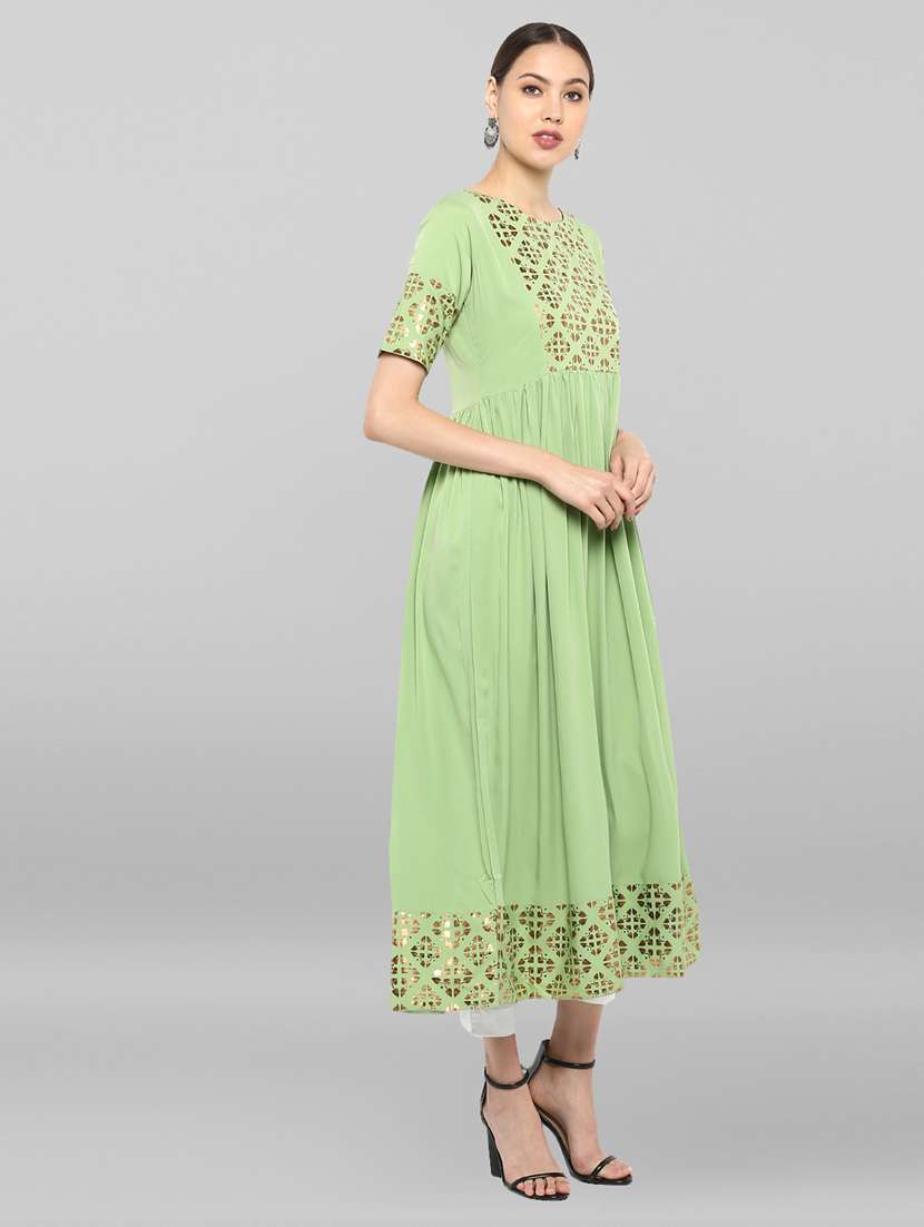 women's flared kurta - 19578704 -  Standard Image - 2