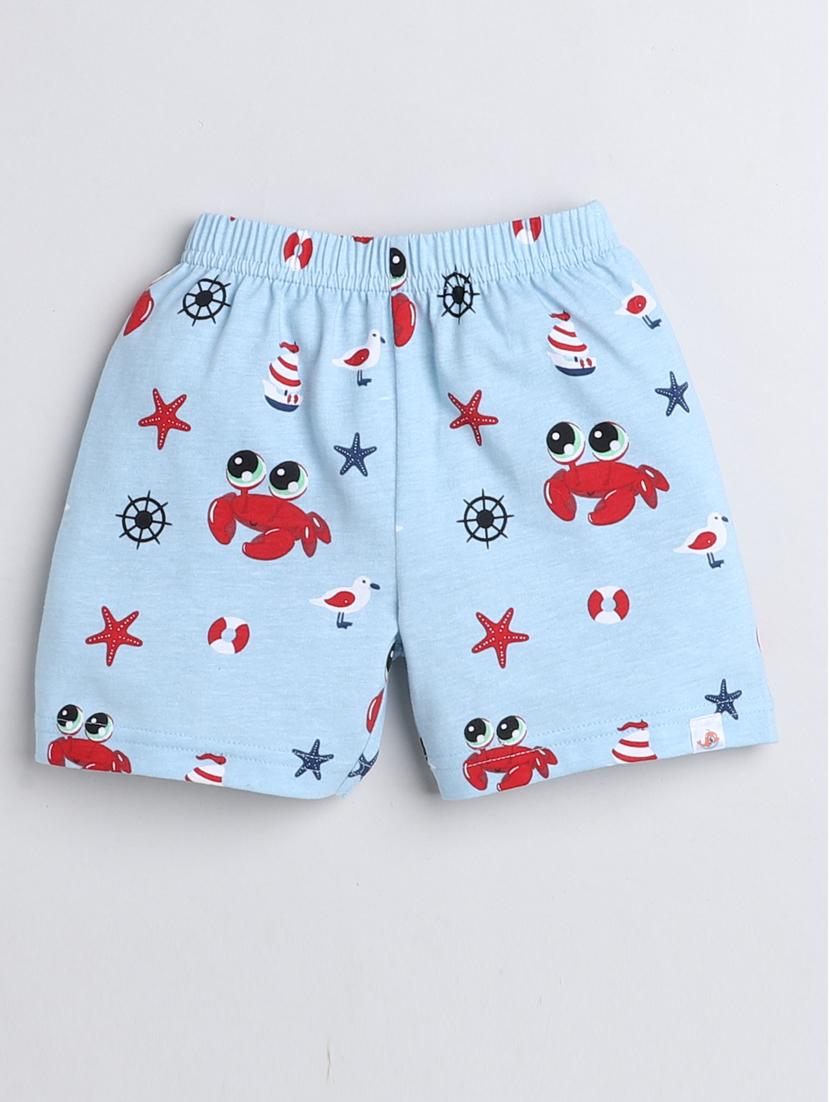 pack of 3 printed shorts & three fourth - 19579435 - Standard Image - 2