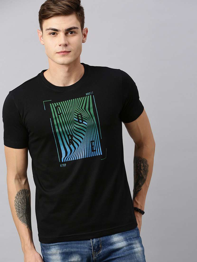 round neck printed regular t-shirt