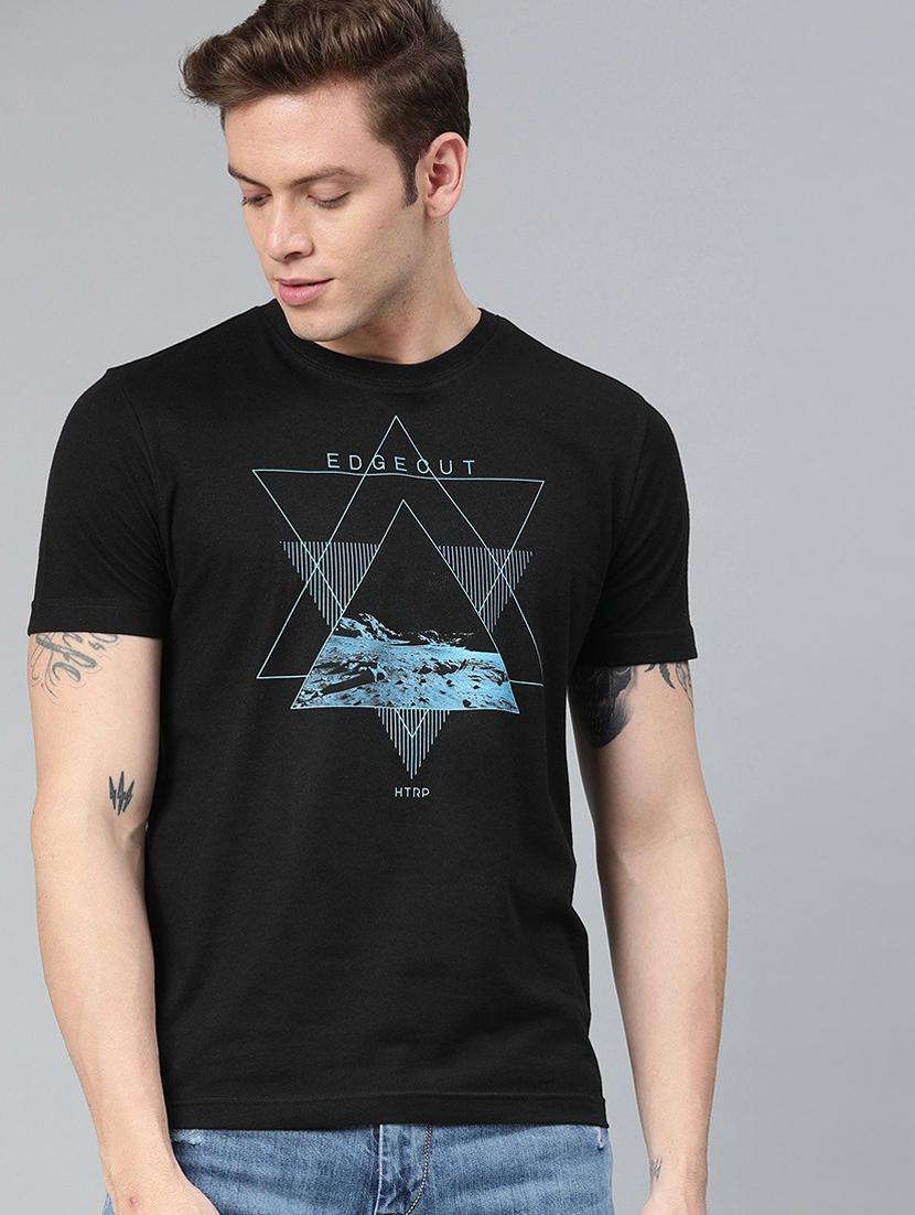 round neck printed regular t-shirt - 19580412 - Zoom Image - 0
