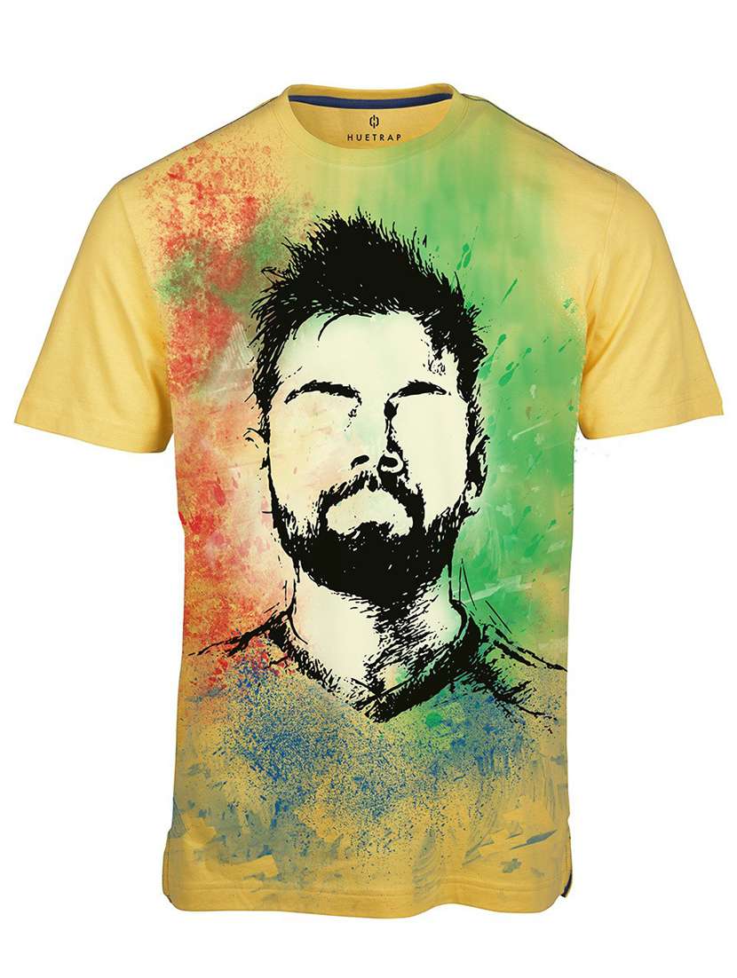 round neck printed regular t-shirt - 19580575 -  Standard Image - 2