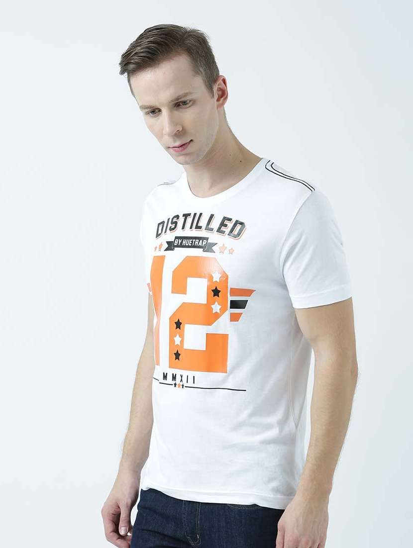 round neck printed regular t-shirt - 19580580 -  Standard Image - 2