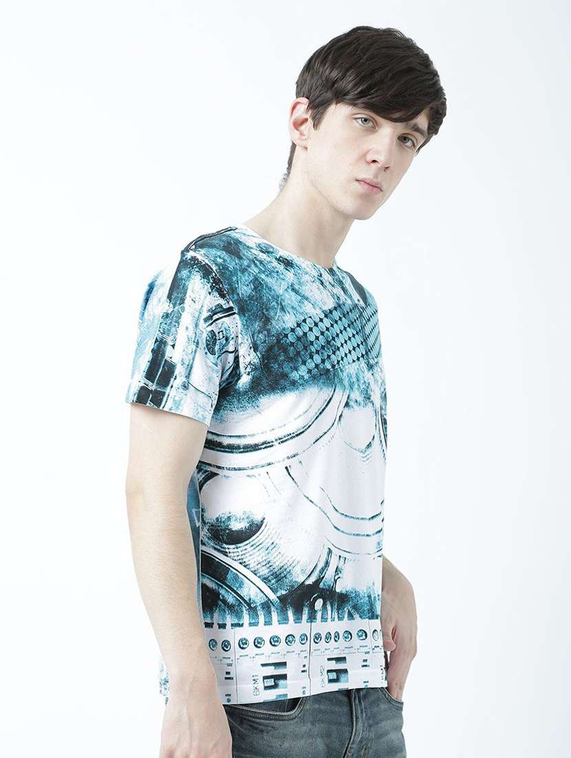 Round Neck Printed Regular T-shirt - 19580607 -  Standard Image - 2