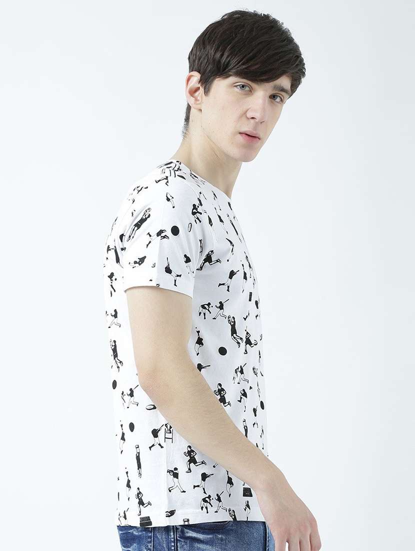 round neck printed regular t-shirt - 19580633 -  Standard Image - 2